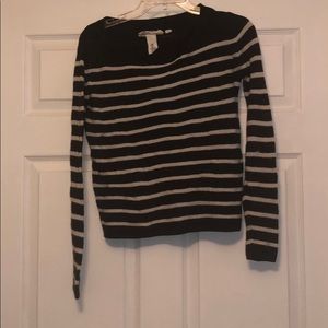 Striped sweater long sleeve